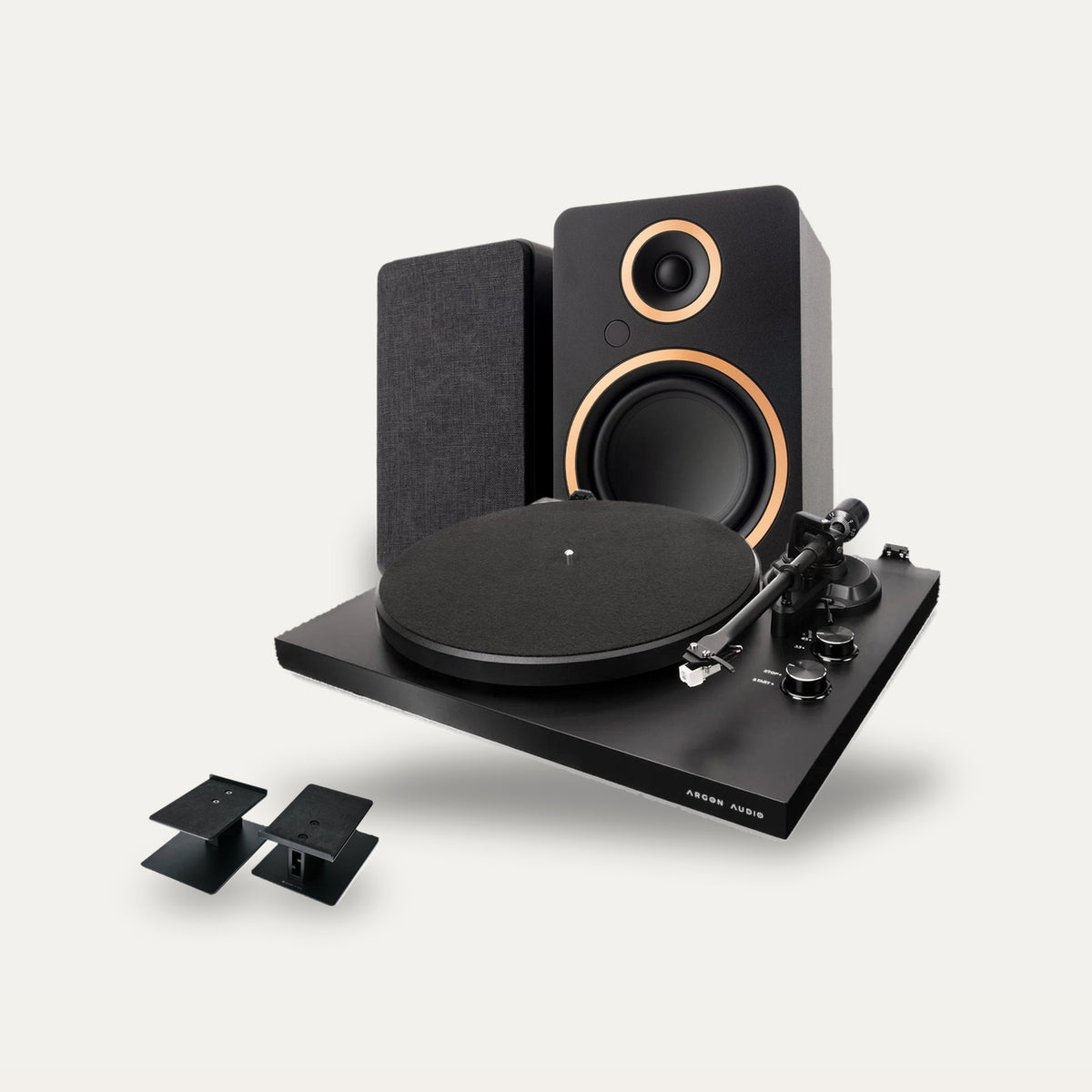 Argon Audio TT MK2 + Fenris A5 + Kontur 10 Vinyl Setup – Turntable Colour Black, Speaker Colour Black