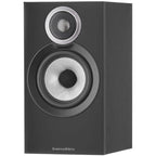 Bowers & Wilkins 607 S3 passive bookshelf speakers with black enclosures and driver cones, ideal for home audio setups.