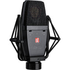 SE Electronics sE4100 condenser microphone with sleek black finish and professional audio capturing design.