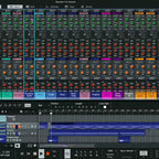 Dark mode interface of Reason Studios Reason 14 music production software displayed on screen with various digital audio workstation features.