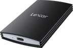 Lexar Armor 700 portable SSD external drive with rugged design and USB-C connection, shown in the image.