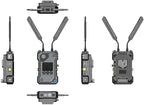 Hollyland Cosmo C2 wireless video transmission system with 2 transmitters and 1 receiver, compact and professional for video production.