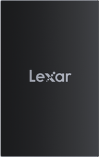 Lexar Armor 700 portable external SSD drive with rugged design and USB-C connection, shown in a close-up image.