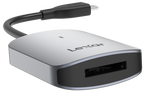 Lexar CFexpress Type A Card Reader LRW515U showing USB-A and USB-C ports for fast data transfer from memory cards.
