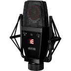 sE Electronics sE4100 condenser microphone with black body and grille, designed for studio recording and professional audio.