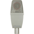 sE Electronics T1 condenser microphone with a sleek black body and professional design for studio recording.