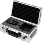 sE Electronics sE4100 condenser microphone with built-in shock mount and sleek black finish, ideal for studio recording.