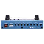 1010music Bluebox digital mixer with multiple knobs and input ports, compact audio mixing device for music production.