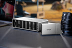 Lexar Workflow Go docking station with Thunderbolt 4 uplink and six-module bay for versatile data transfer and connectivity.
