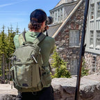 Think Tank Mindshift BackLight video equipment bag with padded compartments and adjustable straps for carrying camera gear.
