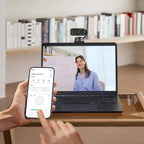 Insta360 Link 2 Pro video conferencing camera with adjustable lens and sleek design, ideal for professional virtual meetings.