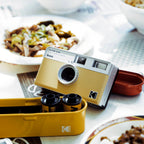 Kodak EKTAR H35 half-frame compact instant camera with vintage design and lens, ready for instant photography.