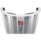 SE Electronics Reflexion Filter Space reflection filter for studio vocal recording, showing the compact, portable design in black.