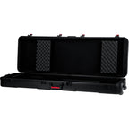 Gator GTSA-KEY88D 88-key keyboard case with polyethylene exterior and TSA lock for secure transport of musical instruments.