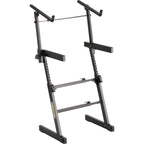 Hercules Stands KS410B keyboard stand holding a digital keyboard on a stage or studio setup.