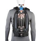 Think Tank StreetWalker Pro V2.0 video equipment bag with padded compartments and adjustable straps, designed for professional gear transport.