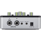 Samson QH4 headphone preamps with four independent headphone outputs and a sleek black design.