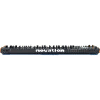 Novation Summit synthesizer with multiple knobs, buttons, and a large display screen, showcasing its professional audio equipment features.