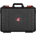 sE Electronics V Pack Venue dynamic microphones set with multiple microphones and accessories for professional audio recording.