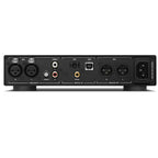 Sennheiser HDV 820 EU headphone amplifier and DAC with sleek black design and control knobs on front panel.