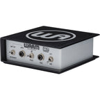Warm Audio WA-DI-P DI box for musical instruments, featuring professional audio input and output connections.