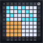 Novation Launchpad Pro MK3 MIDI controller with grid of colorful pads for music sequencing and performance.