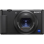 Sony ZV-1 video camera with flip-out screen and compact design, ideal for vlogging and high-quality video recording.