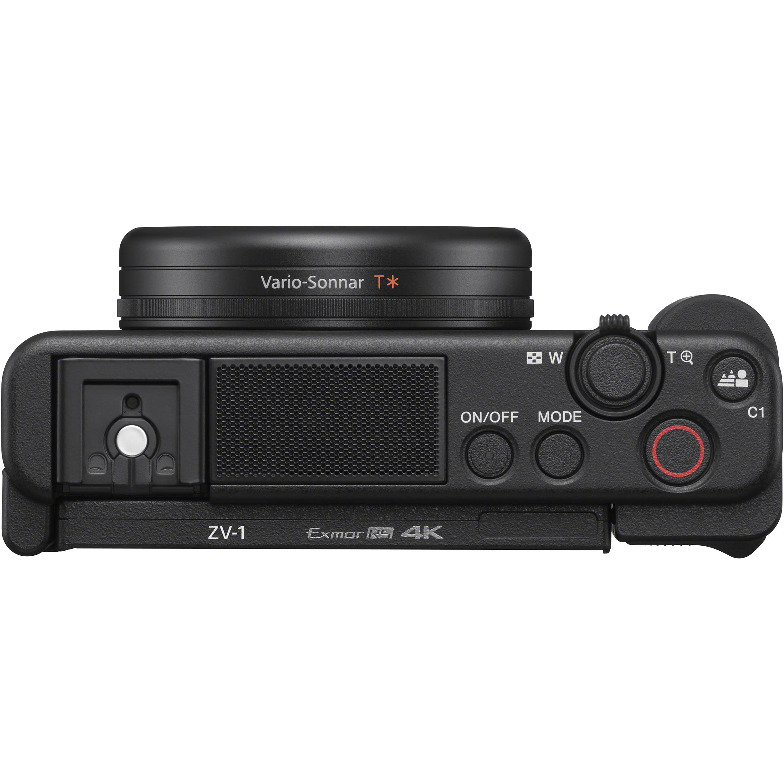 Sony ZV-1 compact video camera with flip-out screen and built-in microphone for high-quality vlogging and content creation.