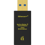 SilentPower iSilencer+ noise filter and conditioner device for reducing electrical noise and improving power quality.