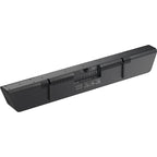 Sennheiser Ambeo Soundbar Max with sleek black design, featuring multiple speaker drivers and a modern TV audio setup.