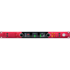Focusrite Red 8Line audio interface with multiple input and output ports, professional-grade recording equipment.