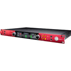 Focusrite Red 8Line audio interface with multiple input and output ports, professional-grade recording equipment.