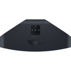 Bluesound Pulse 2i wireless speaker in black, showcasing its sleek design and compact form for high-quality audio.