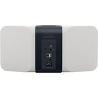 Bluesound Pulse 2i wireless speaker with sleek black design and digital display, showcasing high-quality audio performance.