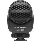 Sennheiser MKE 200 Mobile Kit for iOS and Android smartphones, featuring compact microphones for clear audio recording.