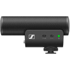 Sennheiser MKE 400 MK2 mobile microphone kit for iOS and Android devices, compact recording gear with microphone and accessories.