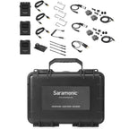 Saramonic UwMic9s Kit 2 professional wireless microphone system with transmitter and receiver units, compact and portable.