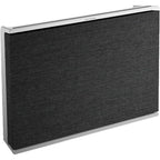 Stylish Bang & Olufsen Beosound Level wireless speaker with sleek design and control buttons, ideal for premium audio experience.