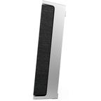 Wireless speaker from Bang & Olufsen Beosound Level with sleek design and fabric covering, shown in a modern setting.