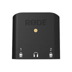 Rode AI-Micro audio interface with compact design, featuring input and output ports for professional audio recording.