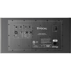 Focal Alpha Twin Evo mid-field and main studio monitor speakers with black finish and detailed driver cones.