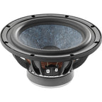 Focal Alpha Twin Evo mid-field and main studio monitors on a desk with audio equipment in a professional studio setting.