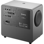 Focal Sub One subwoofer for Evo Series with sleek black enclosure and advanced audio driver for deep bass sound.
