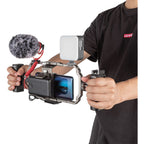 SmallRig all-in-one smartphone vlogging video kit with tripod, supports, and rig for stable mobile video recording.