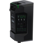 Mackie Thump GO portable PA speaker with handle and control panel, designed for mobile sound amplification.