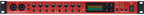 Focusrite Clarett+ OctoPre microphone preamp interface with multiple input connections and control knobs.