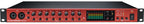 Focusrite Clarett+ OctoPre microphone preamp unit with multiple input channels and control knobs for professional audio recording.