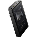 Astell&Kern Kann Max portable music player in anthracite grey with sleek design and intuitive controls.