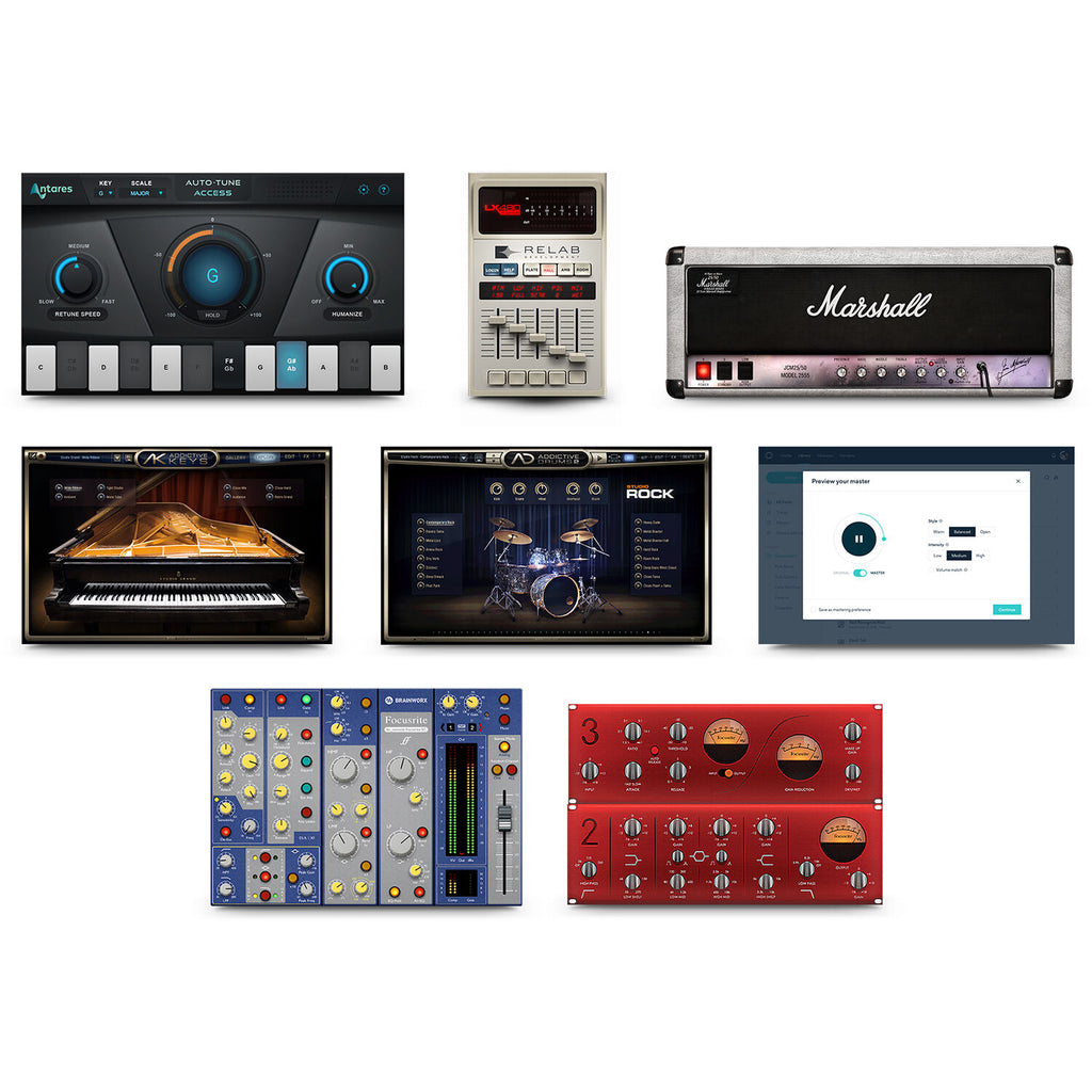 Focusrite Clarett+ 8Pre audio interface with multiple input and output ports, professional-grade audio equipment for recording.