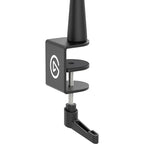 Elgato Wave Mic Arm for broadcast microphones, adjustable metal arm with mounting clamp and flexible positioning.